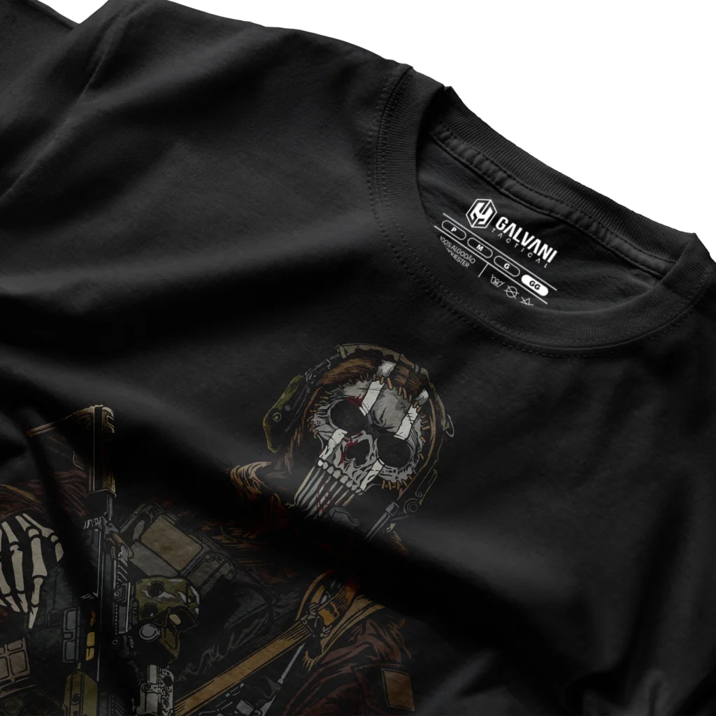 LOJA GALVANI 7 CAMISETA CASUAL PRETA - GHOST