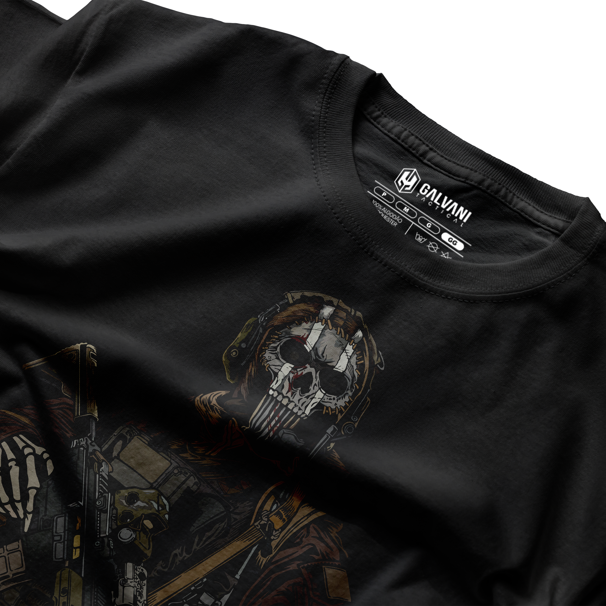 CAMISETA CASUAL PRETA - GHOST 1 CAMISETA CASUAL PRETA - GHOST