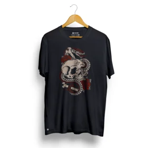 CAMISETA CASUAL PRETA - SNAKE