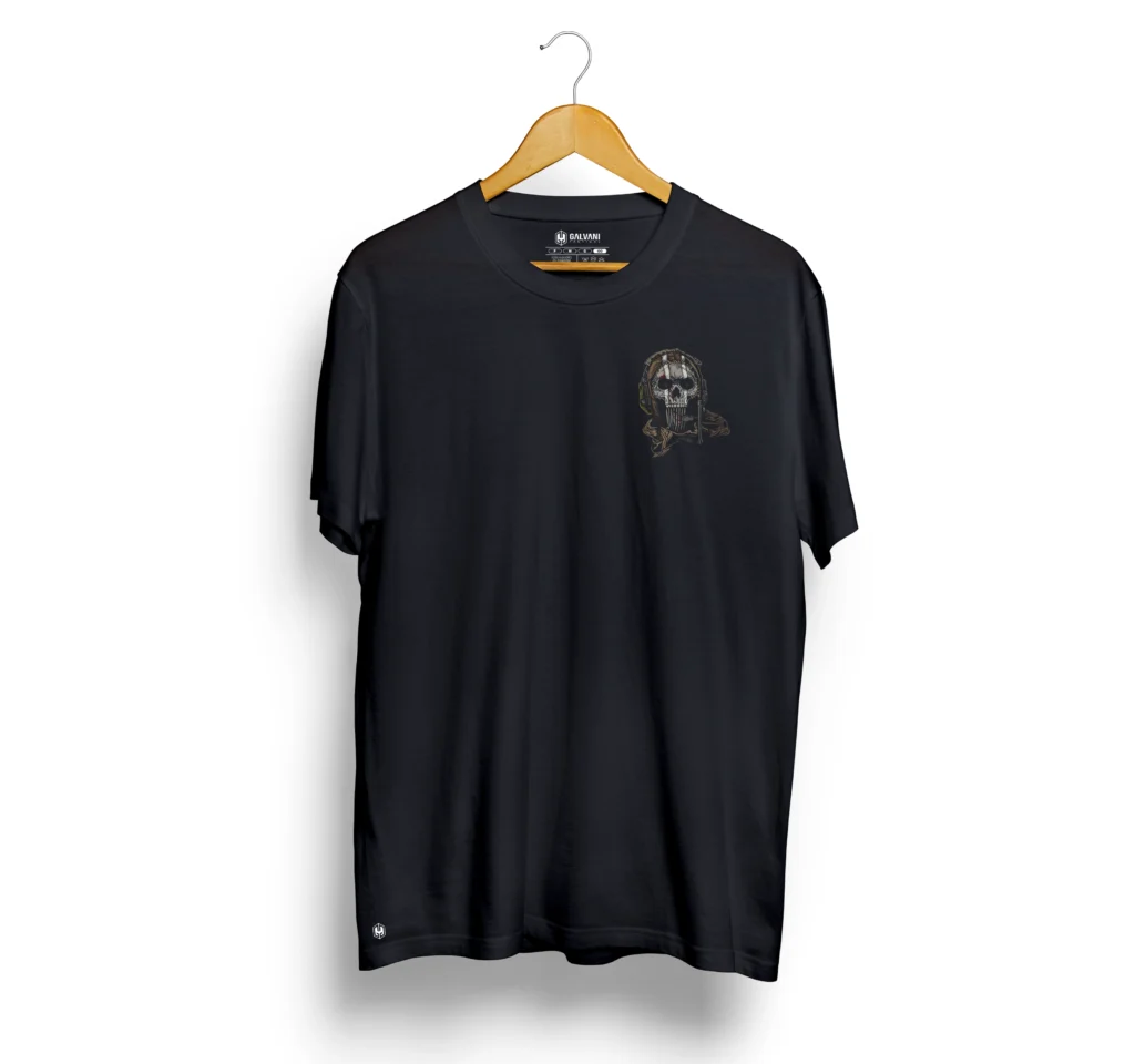 CAMISETA CASUAL PRETA - GHOST
