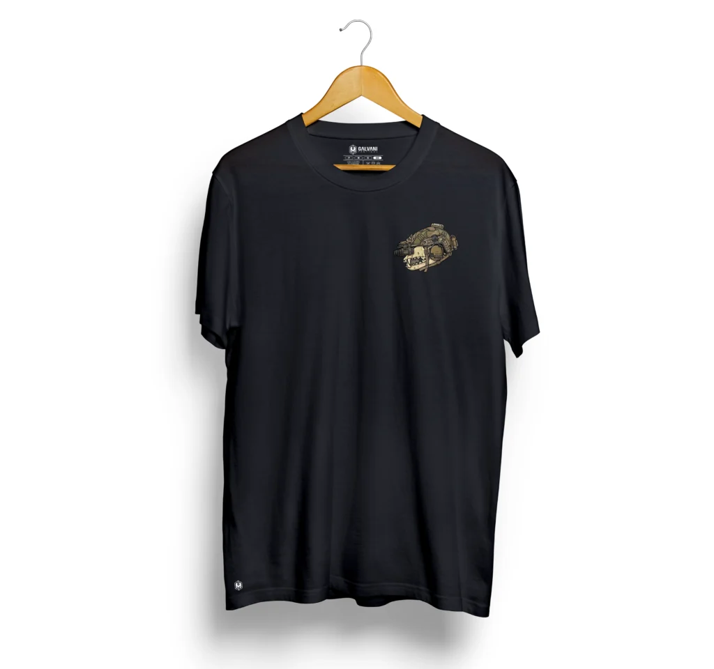 CAMISETA CASUAL PRETA - DOOR KICKER