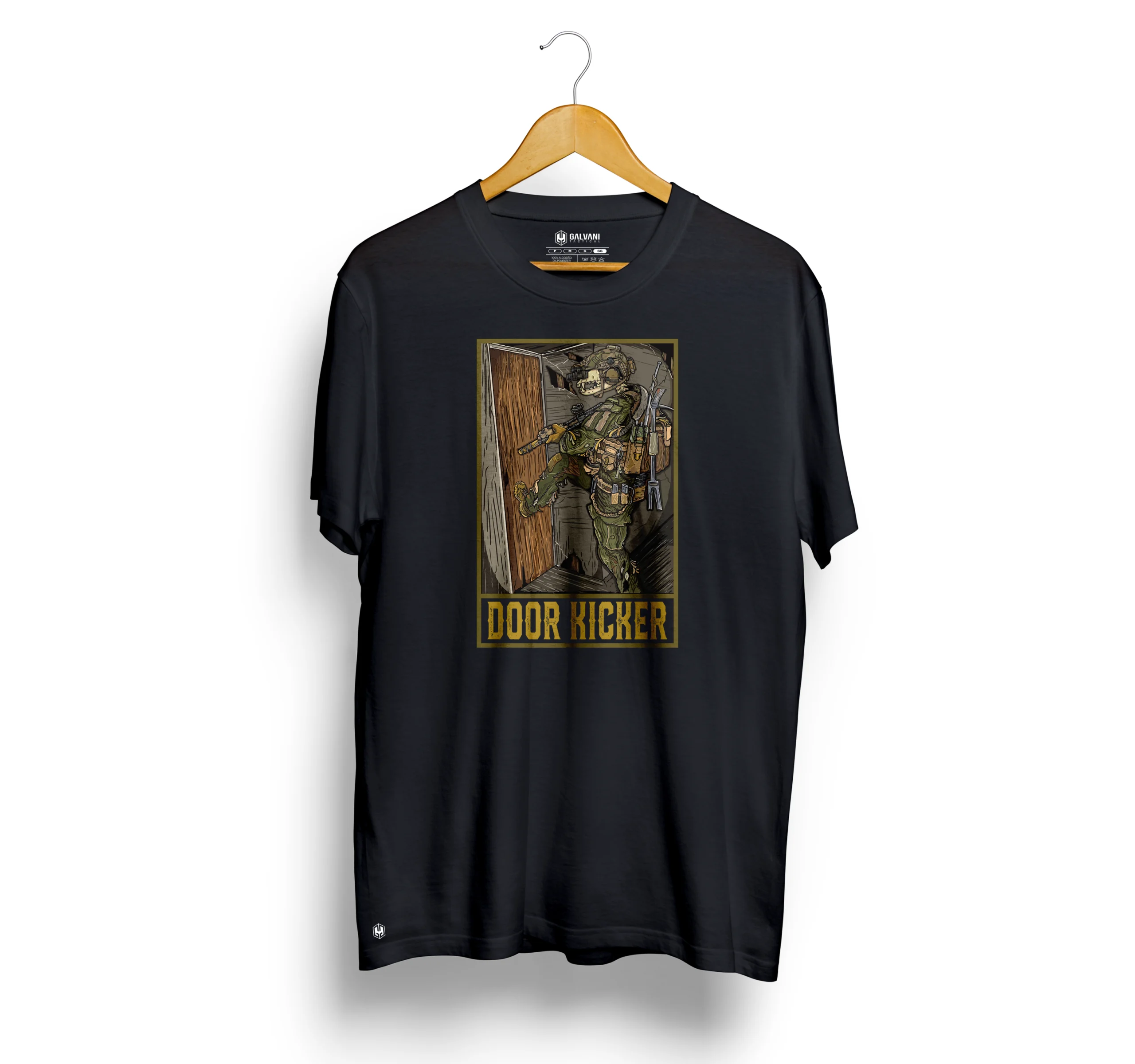 CAMISETA CASUAL PRETA - DOOR KICKER 2 CAMISETA CASUAL PRETA - DOOR KICKER - Imagem 2
