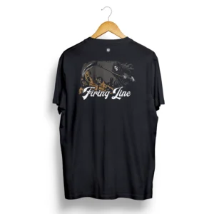 CAMISETA CASUAL PRETA - FIRING LINE
