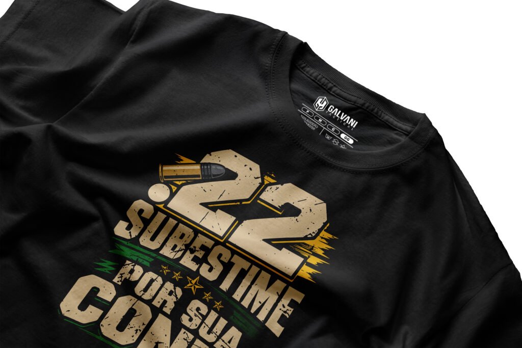 Home 4 CAMISETA CASUAL PRETA - 22LR